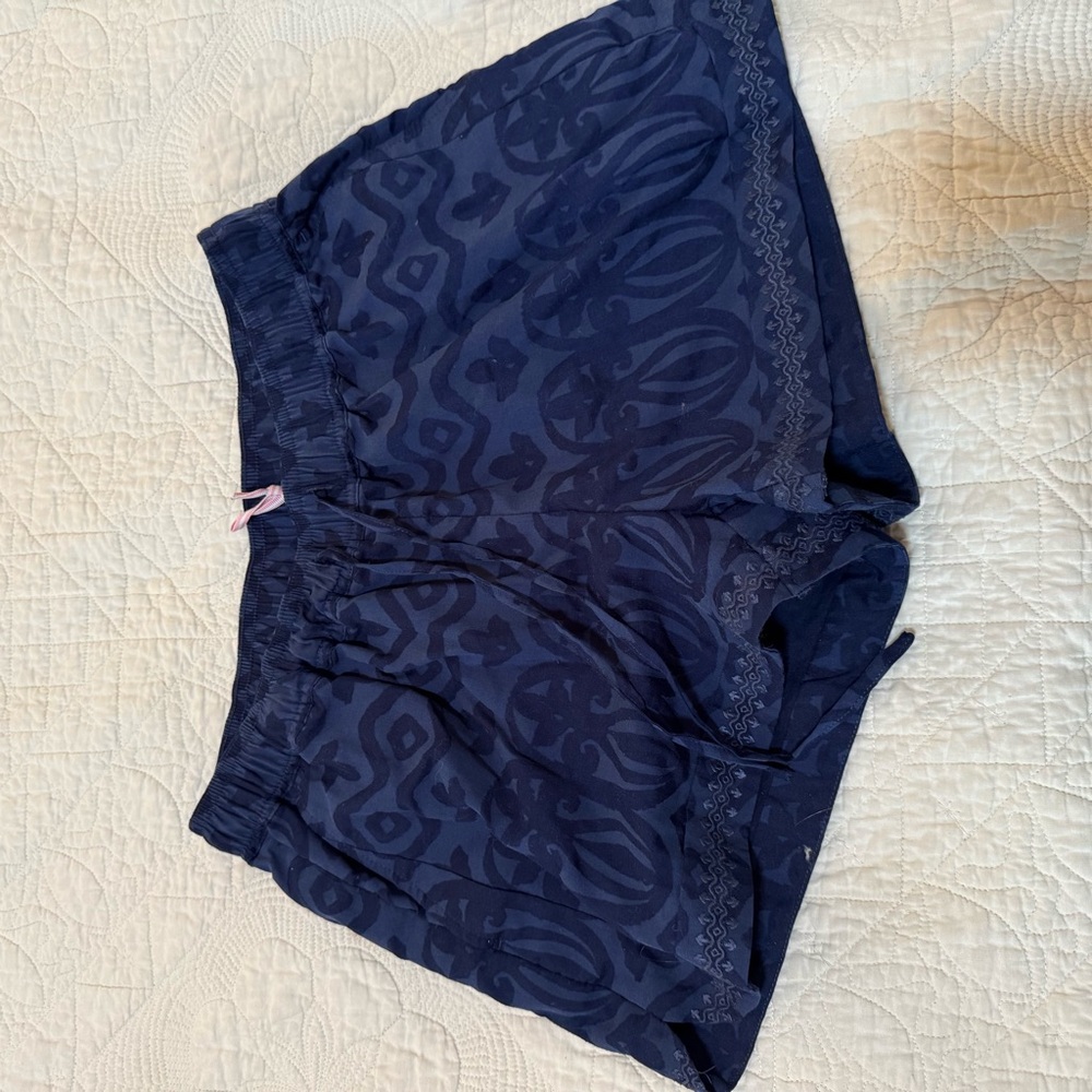 Vineyard Vines Dark Blue Patterned Athletic Shorts